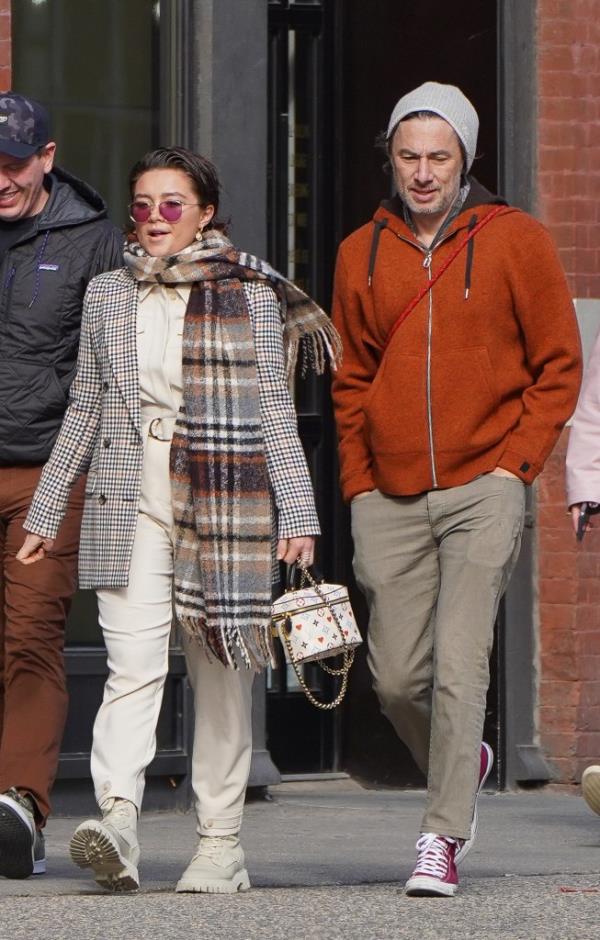 Florence Pugh, Zach Braff at the "A Good Person" premiere on March 8, 2023