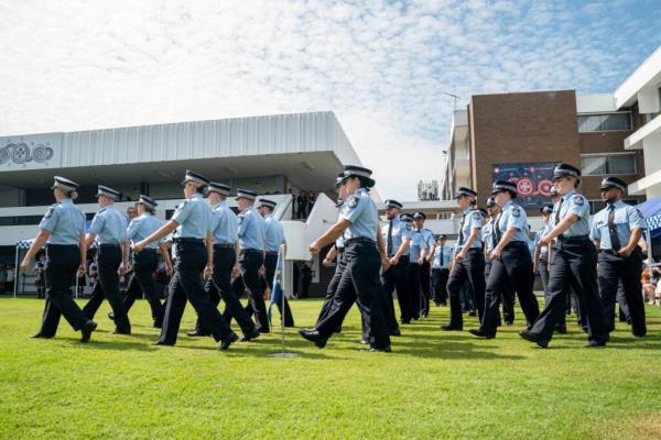 QPS Graduation - marching